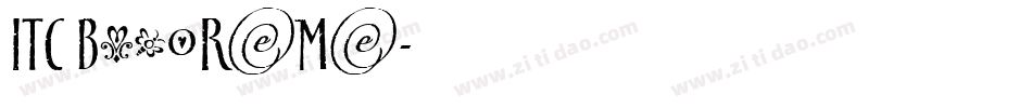 ITC Busorama字体转换
